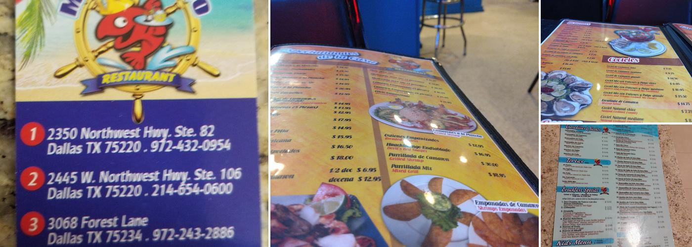 Mariscos 2000 Menu