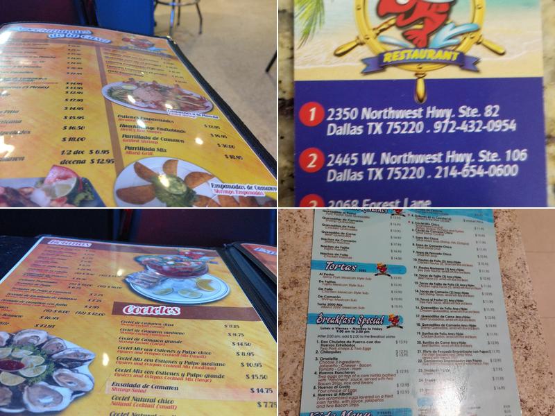 Mariscos 2000 Menu