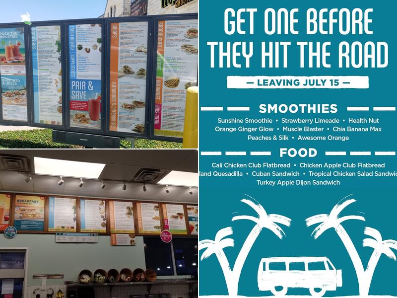 Tropical Smoothie Cafe Menu