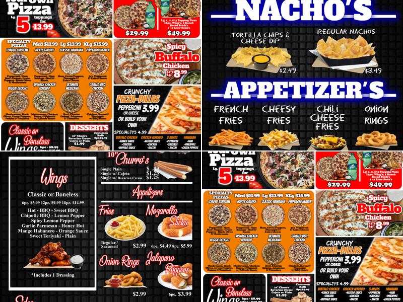 Make A Pizza Menu
