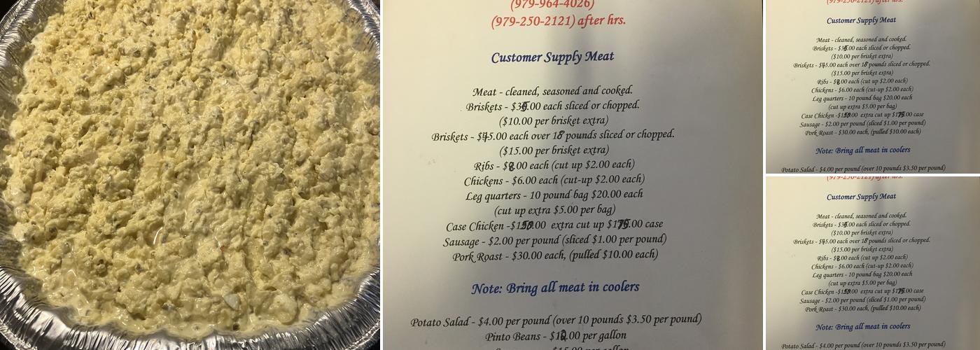 KC’s Pit Bar-B-Que Menu