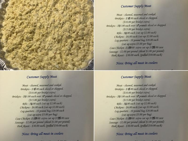 KC’s Pit Bar-B-Que Menu