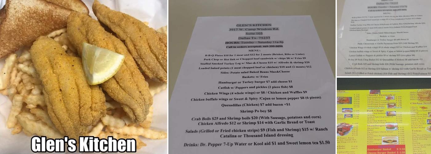 Glen's Kitchen Menu