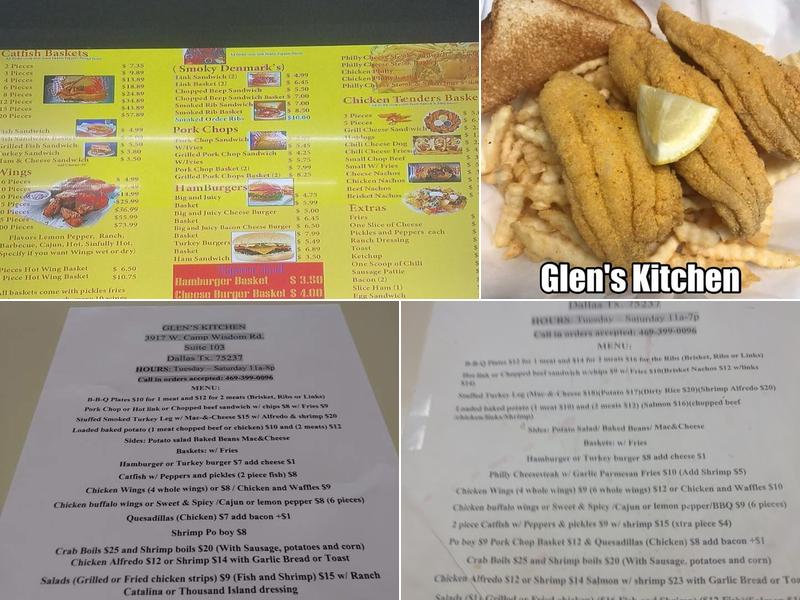 Glen's Kitchen Menu
