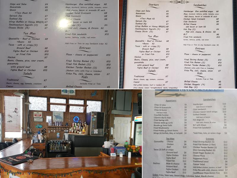 Bayside bar and grill Menu