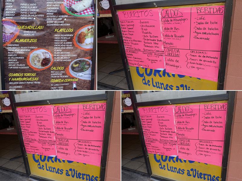 Quezadillas Estilo Via Ahumada Menu