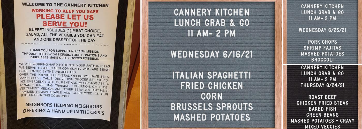 Cannery Kitchen Menu