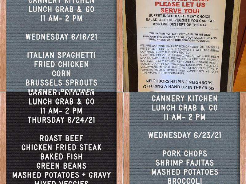 Cannery Kitchen Menu