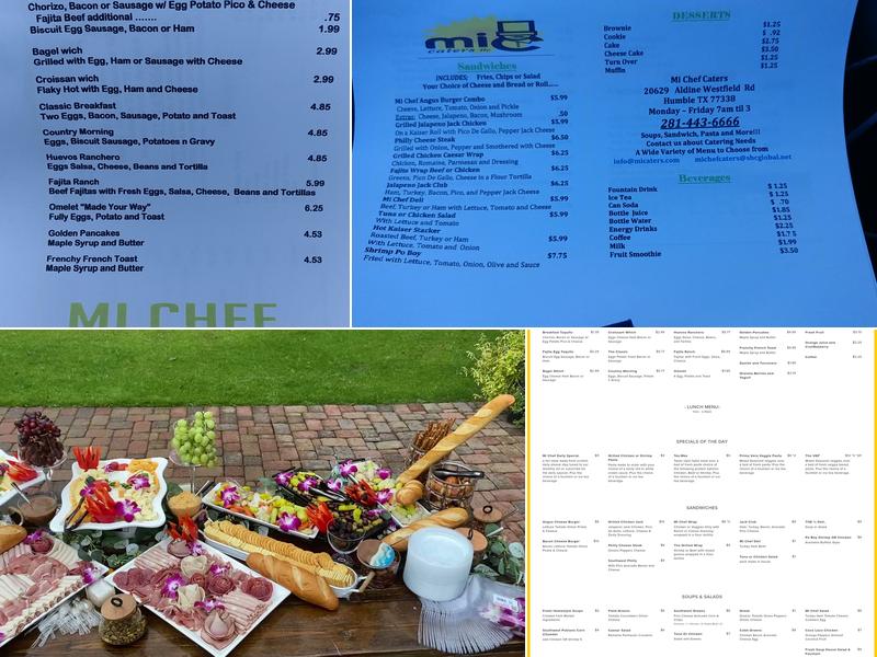 Mi Chef Caters LLC Menu