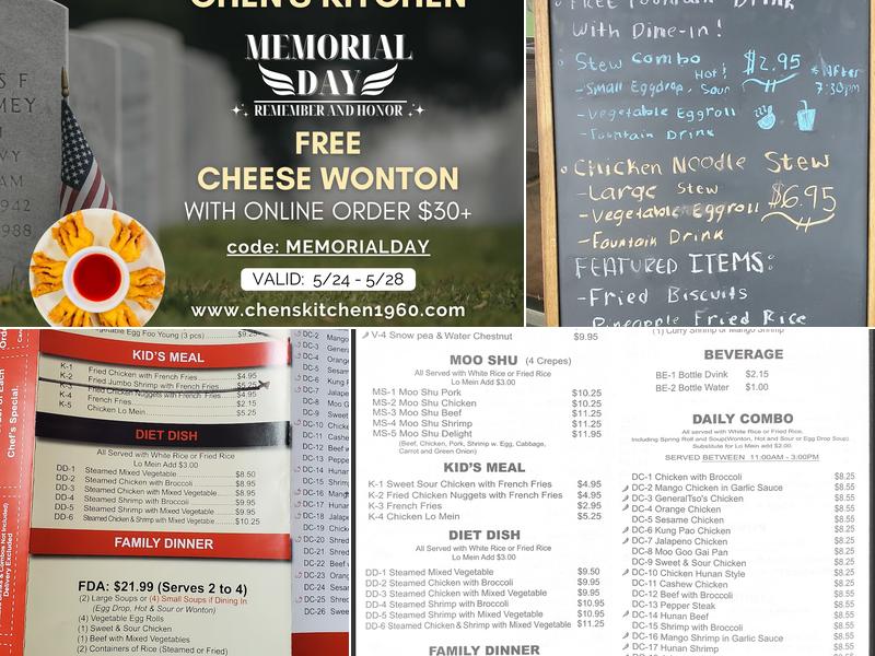 Chen's Kitchen Menu