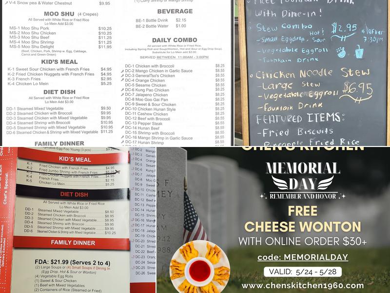 Chen's Kitchen Menu