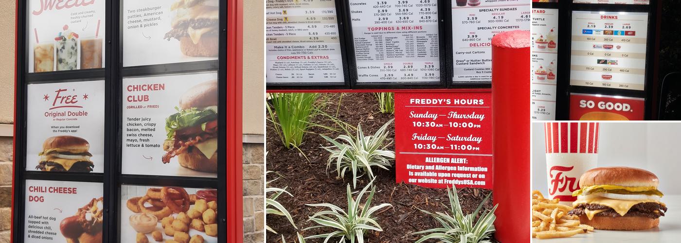 Freddy's Frozen Custard & Steakburgers Menu