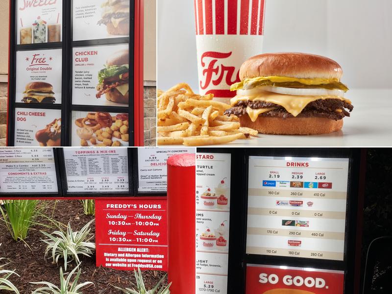 Freddy's Frozen Custard & Steakburgers Menu
