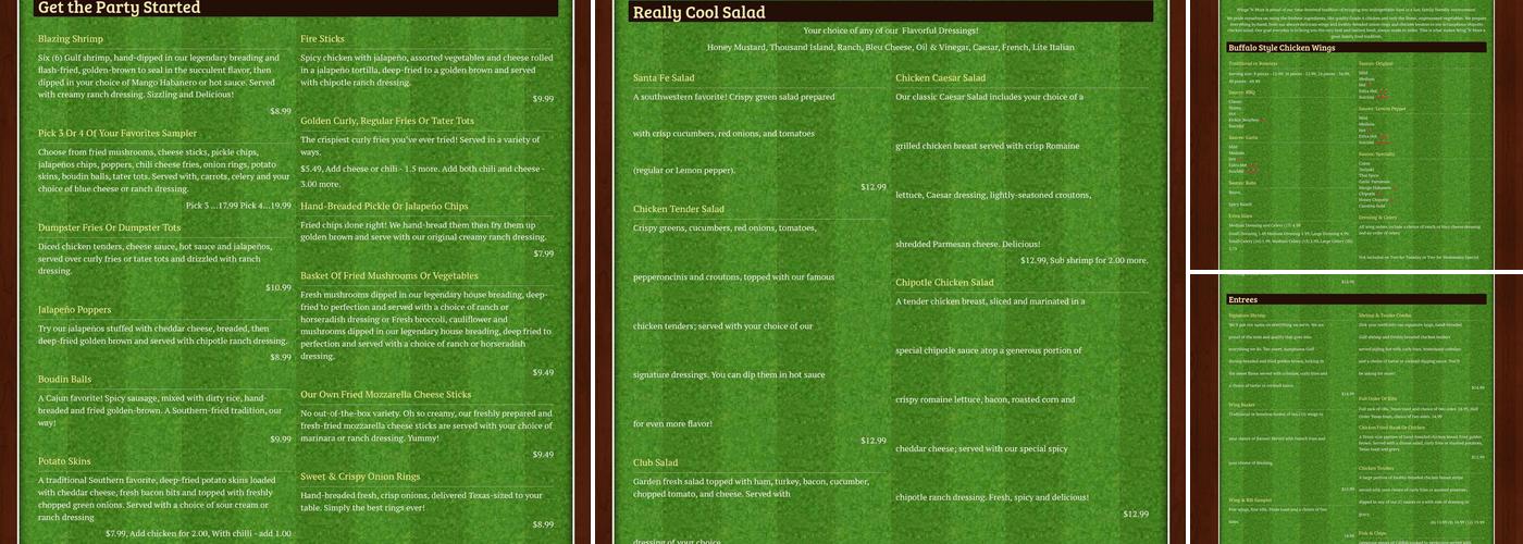 Wings'n More Menu