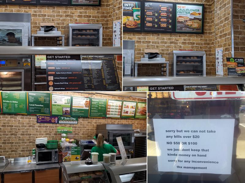 Subway Menu