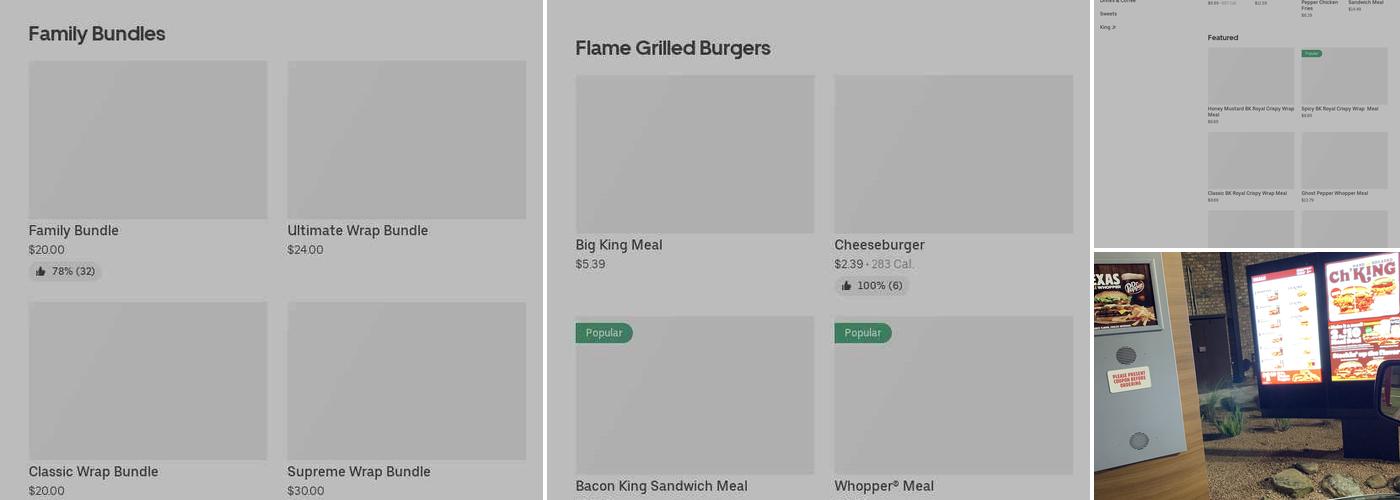 Burger King Menu