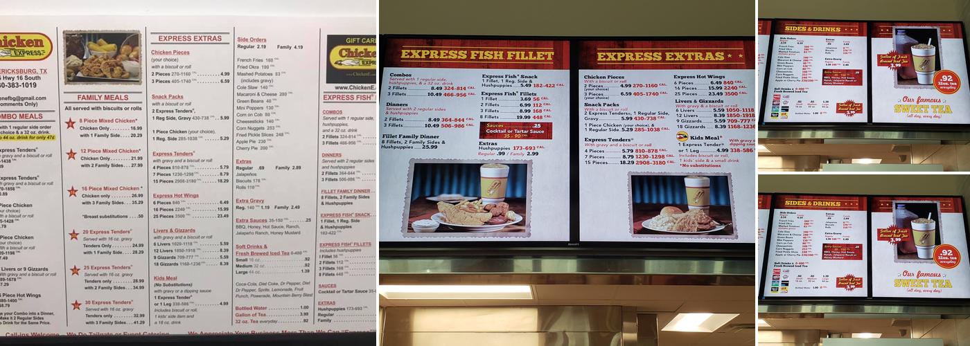 Chicken Express Menu