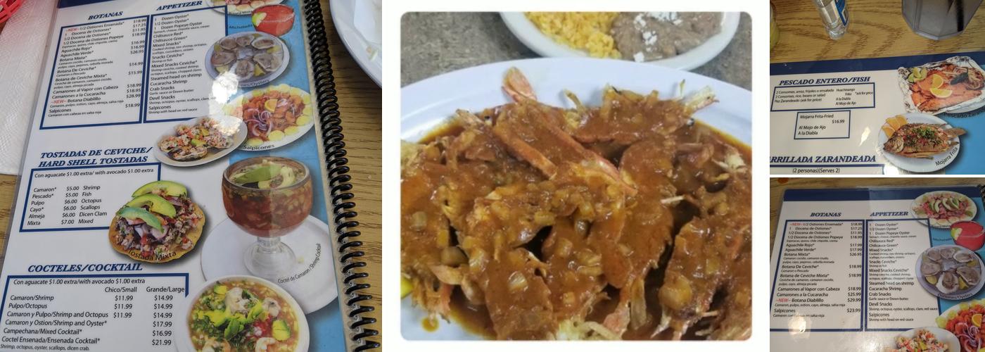 Mariscos Ensenada 2 Menu