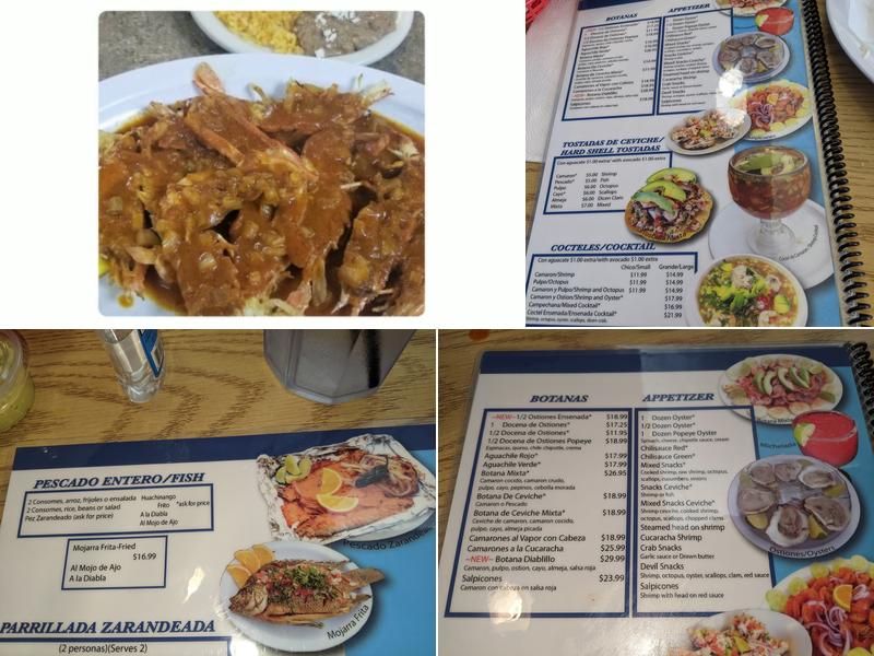 Mariscos Ensenada 2 Menu