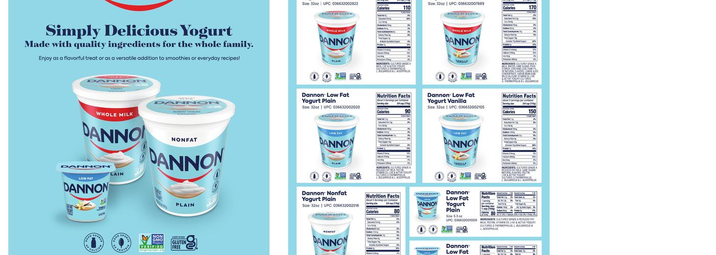 Dannon Co Inc Menu