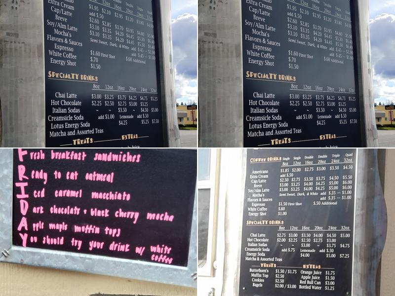 Java Jitters Menu