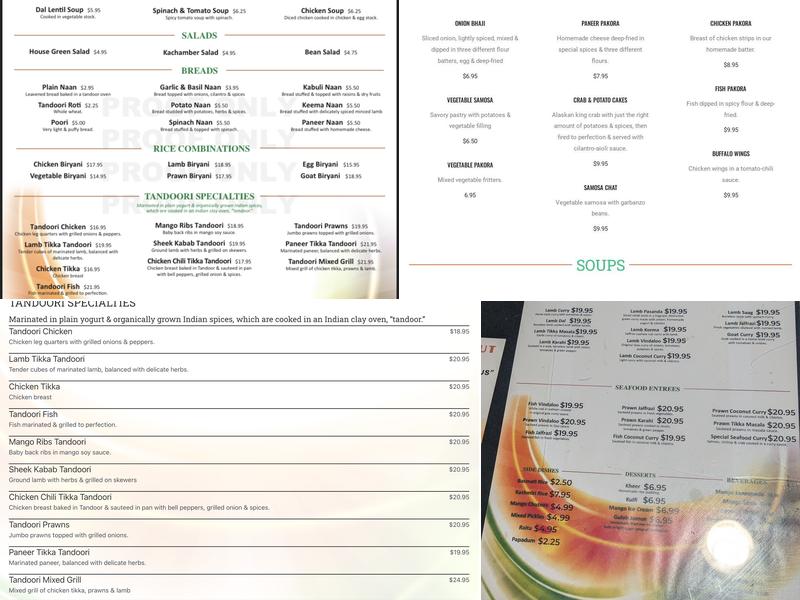 Tandoori Hut - “Fresh Food is our Focus” Menu