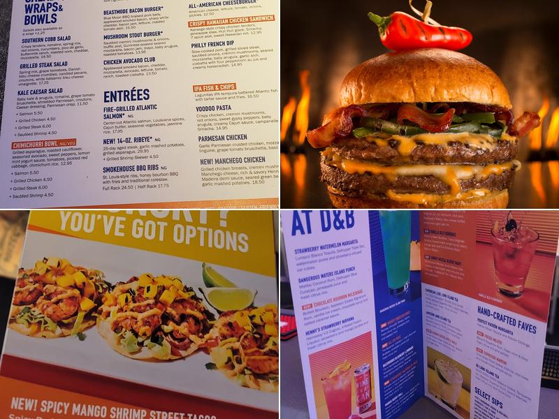 Dave & Buster's Madison Menu