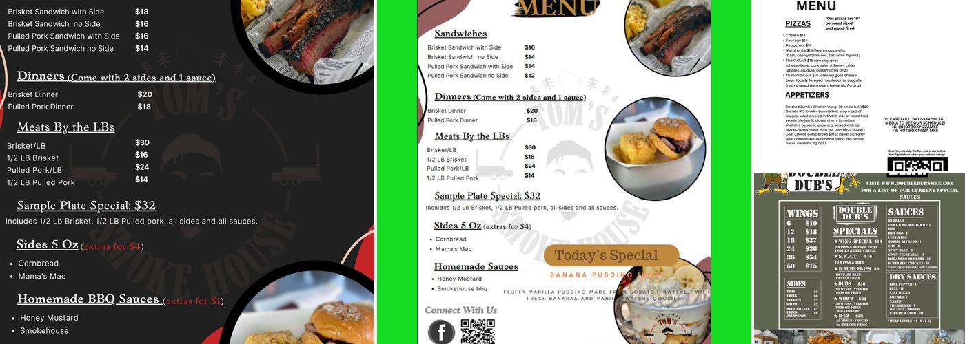 Sahale Ale Works Menu