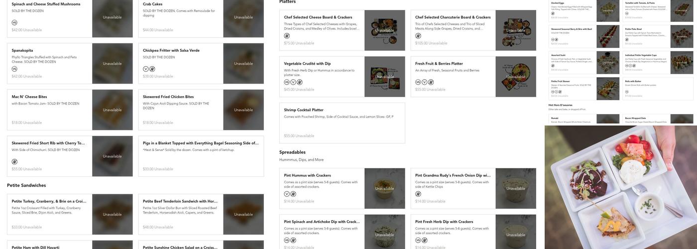 Shully's Cuisine and Events Menu