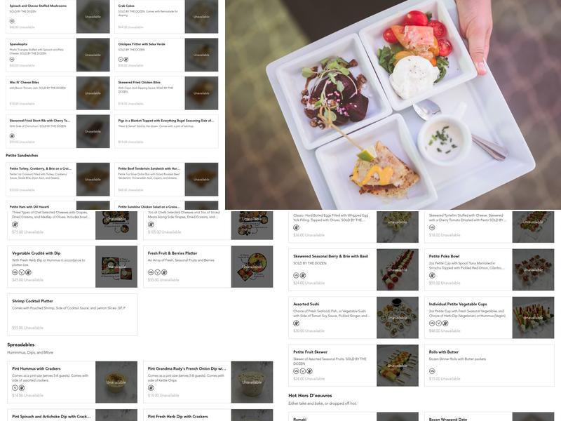 Shully's Cuisine and Events Menu