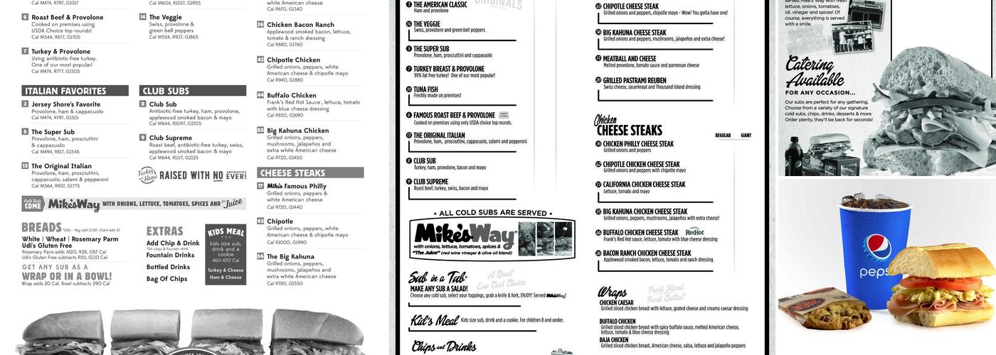 Jersey Mike's Subs Menu