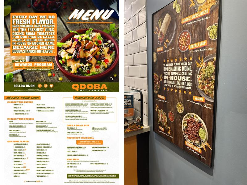 QDOBA Mexican Eats Menu