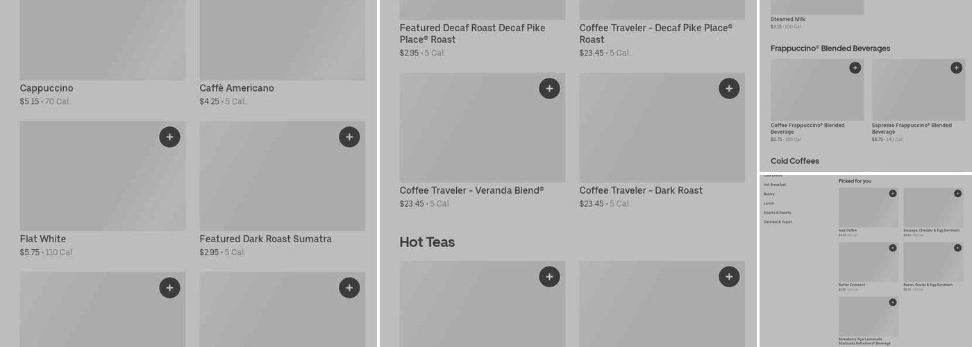 Starbucks Menu