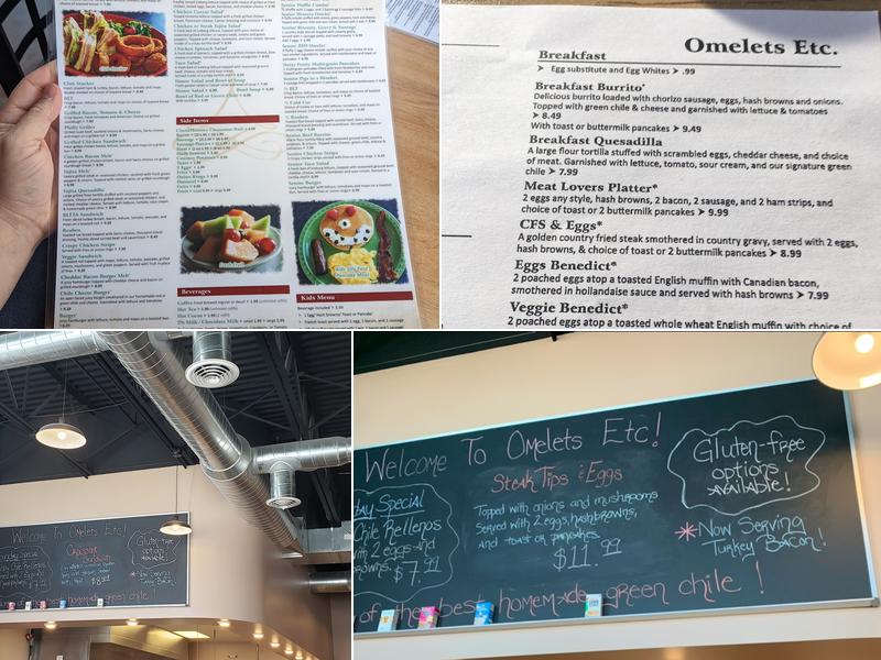 Omelets Etc. Menu