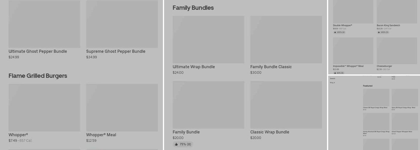 Burger King Menu