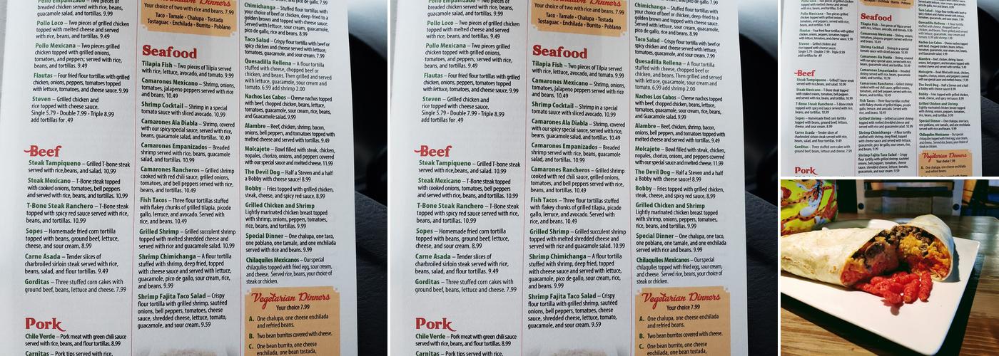 Los Cabos Mexican Grill Menu