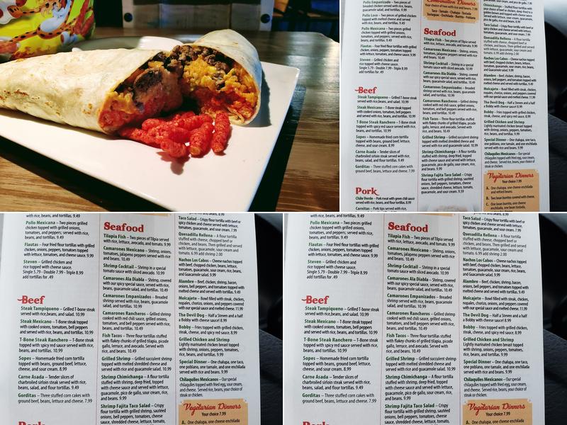 Los Cabos Mexican Grill Menu