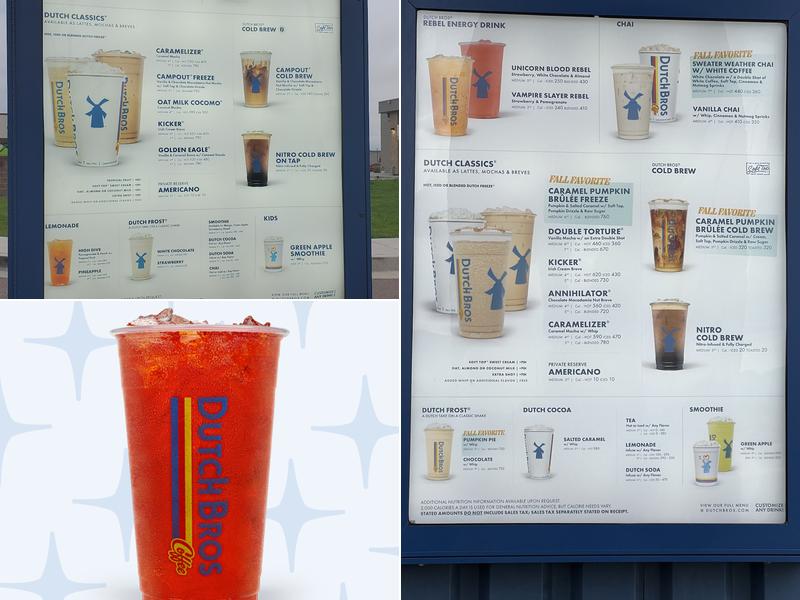 Dutch Bros Coffee Menu