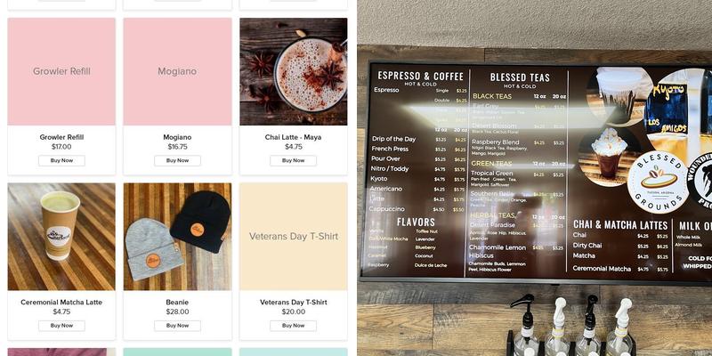 Blessed Grounds Menu