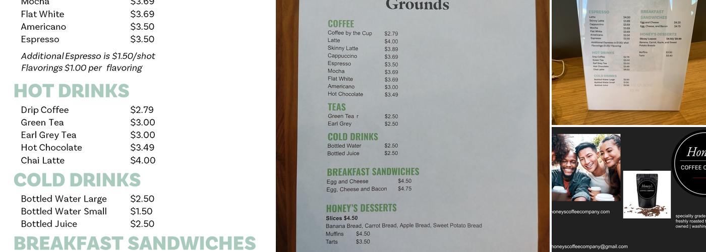 Sacred Grounds Cafe Menu