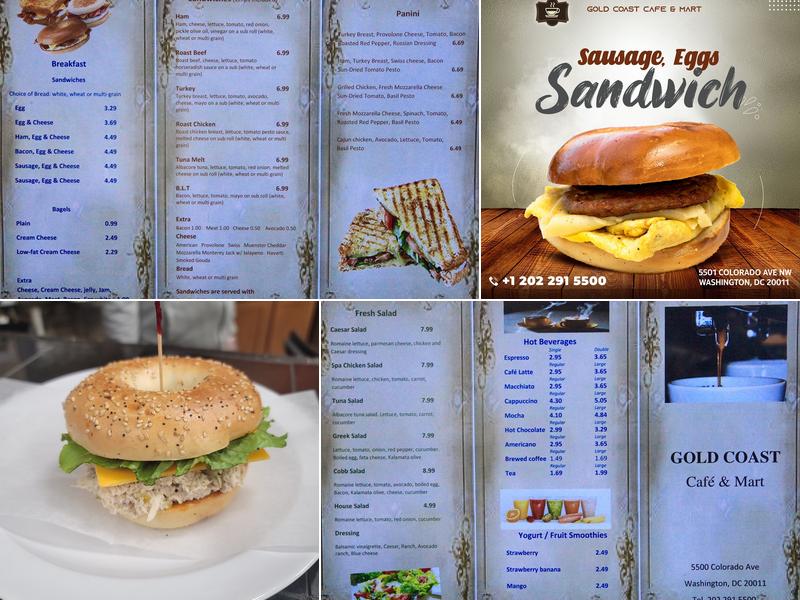 Gold Coast Café & Mart Menu