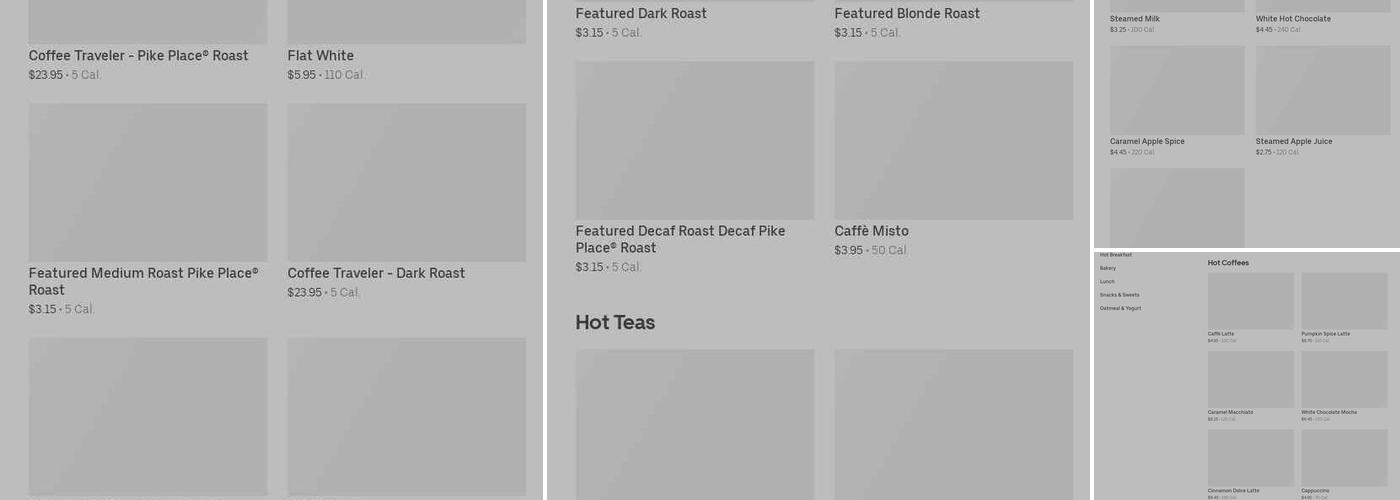 Starbucks Menu