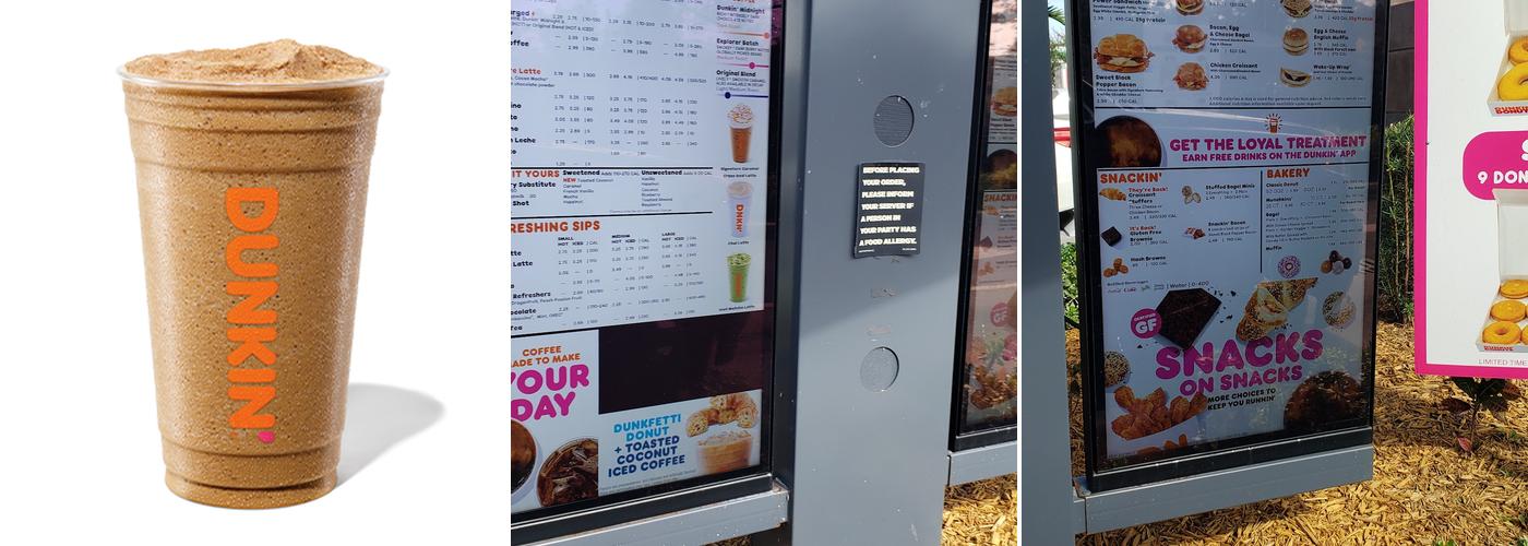 Dunkin' Menu