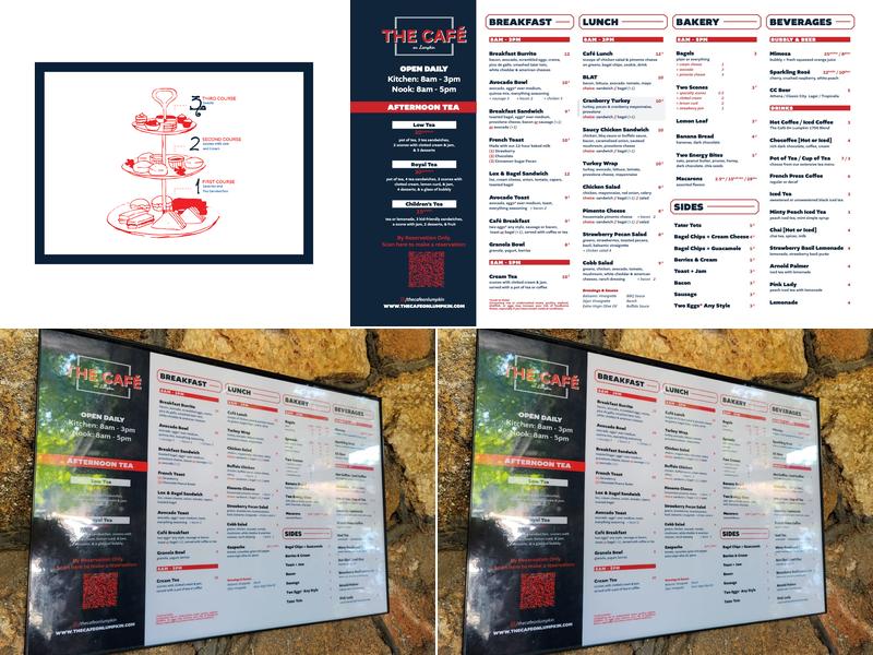 The Cafe on Lumpkin Menu