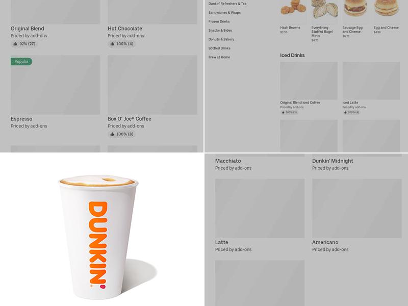Dunkin' Menu