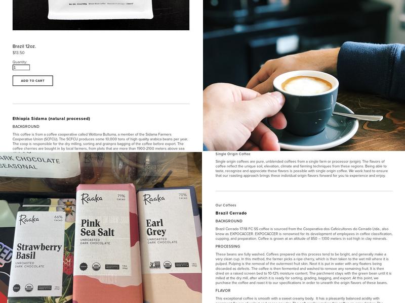 Printer's Row Coffee Co. Menu