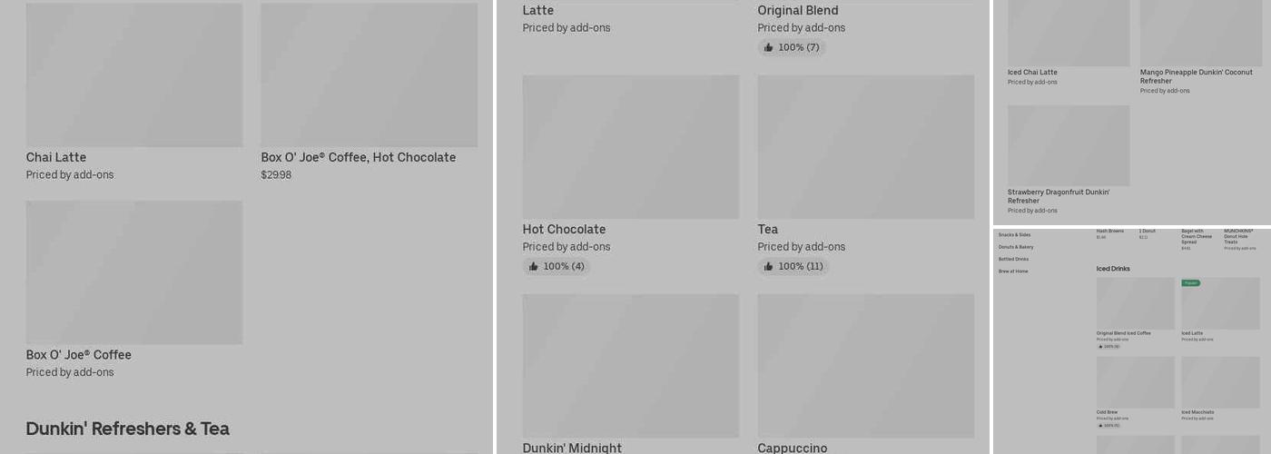 Dunkin' Menu