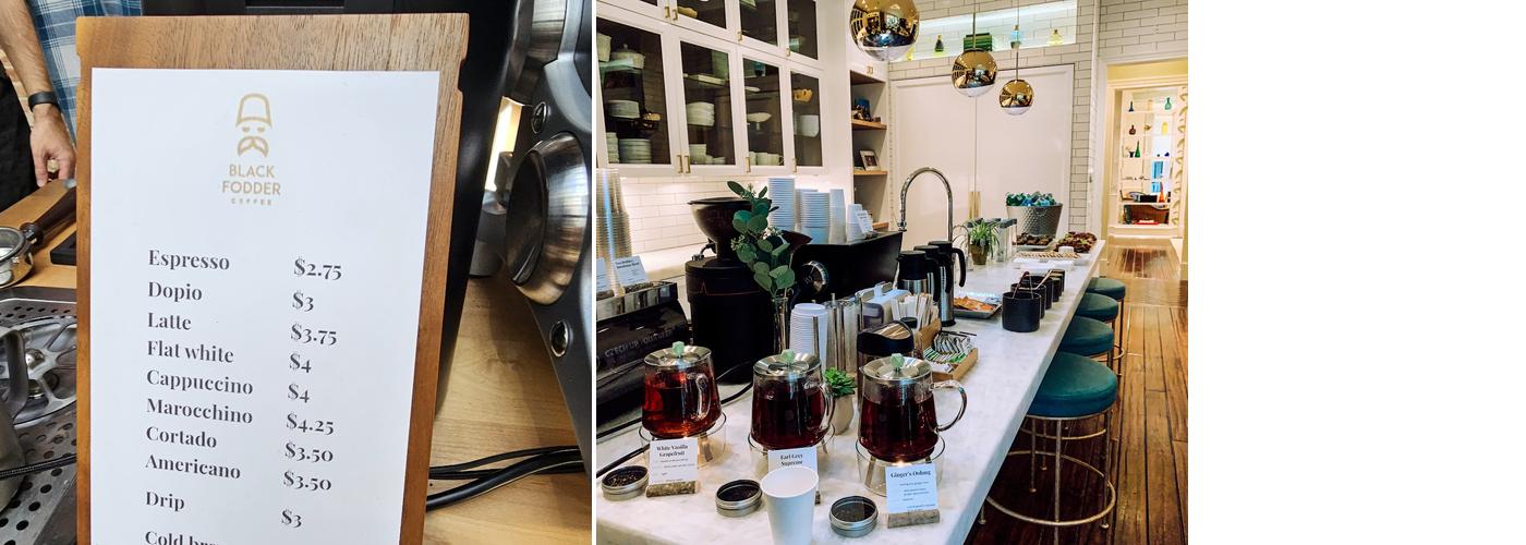 Black Fodder Coffee Menu