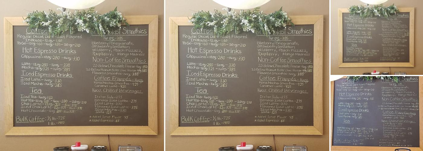 Cup Of Blessing Menu