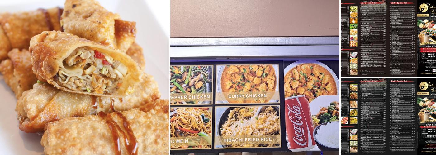 Sakura Cafe Carry Out II Menu